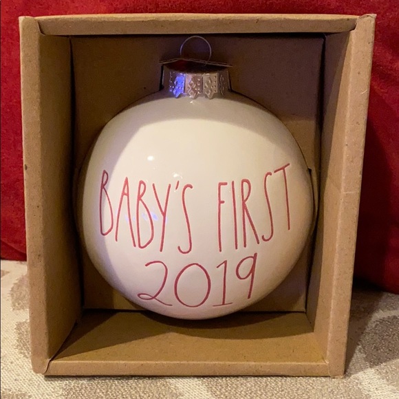 Rae Dunn “Baby’s First Christmas 2019” Ornament - Picture 1 of 3
